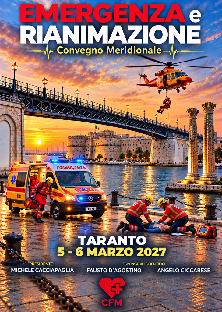 EMERGENZA e RIANIMAZIONE – Convegno Meridionale - Taranto - 05-03-2027